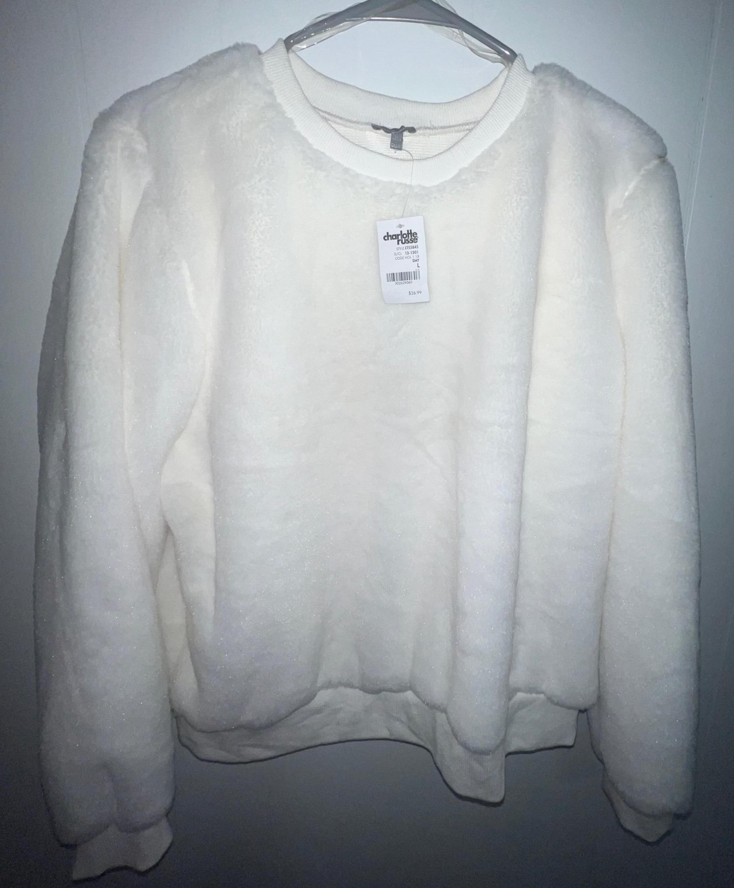 Charlotte Russe White sweatshirt