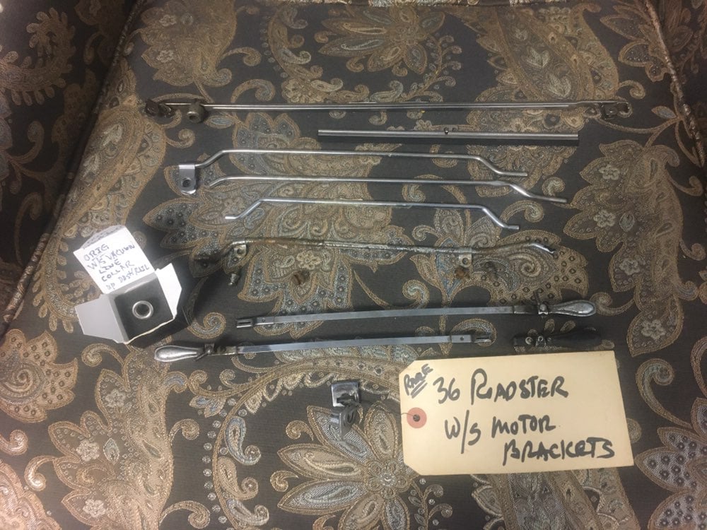 1935-36 Ford Open Windshield Wiper Parts