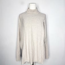Pure Cashemere Mock Neck Wrap Sweater Size 12