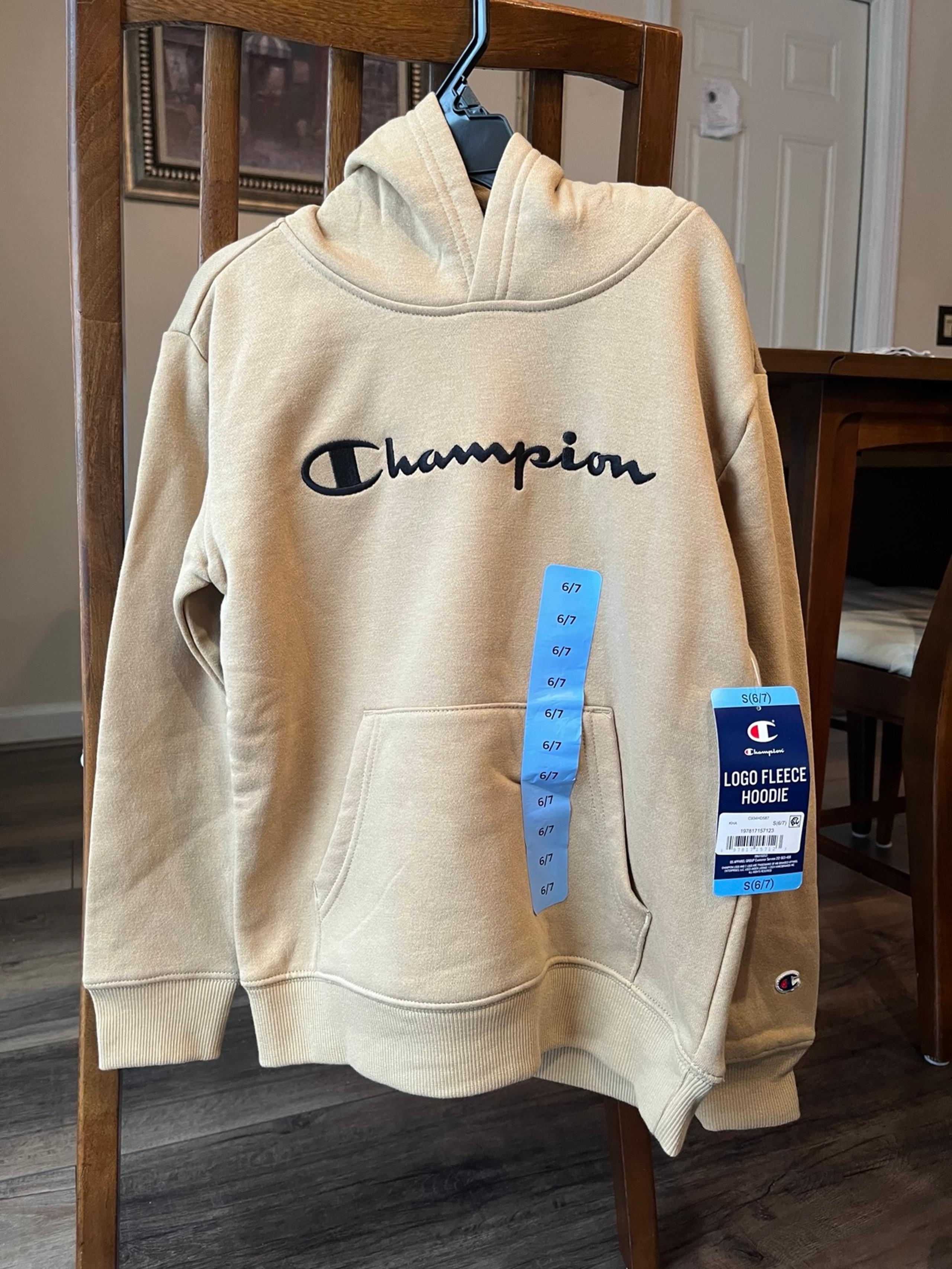 Champion Fleece Hoodie, size 6/7 NWT, Color: Butterscotch