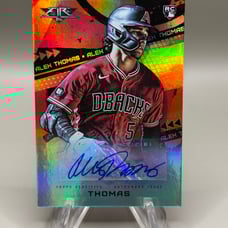 2022 Alek Thomas RC /99 Auto Orange Refractor Topps Fire FA-ALK Diamondbacks