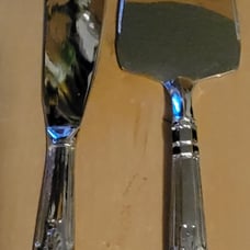 Vintage Slack & Barrow Cake Slice Stainless & Silver Plate Kings Pattern Handle