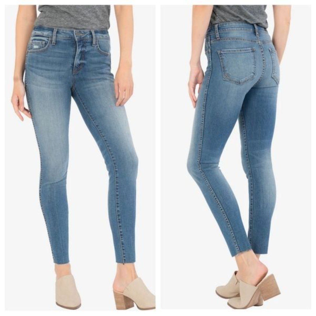 KUT From The Kloth High Rise Donna Fab Ab Ankle Skinny Size 10