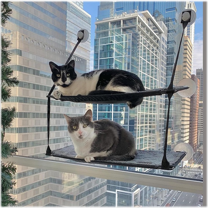 EZ Mount Window Sill Cat Bed, Cat Window Hammock,