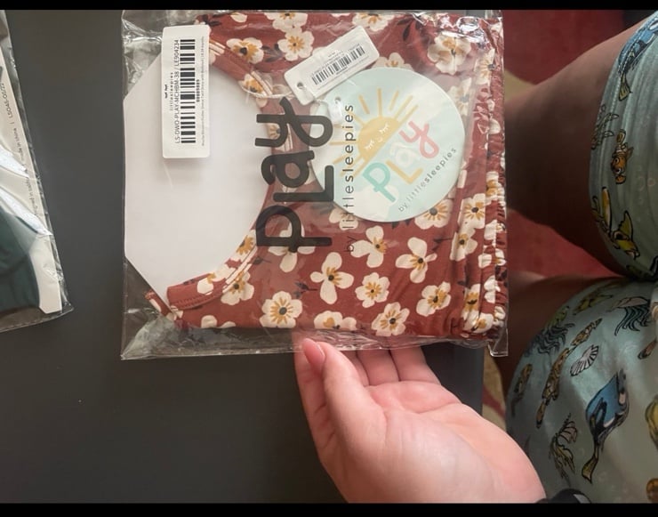 Little Sleepies mocha blossom twirl 18-24 months