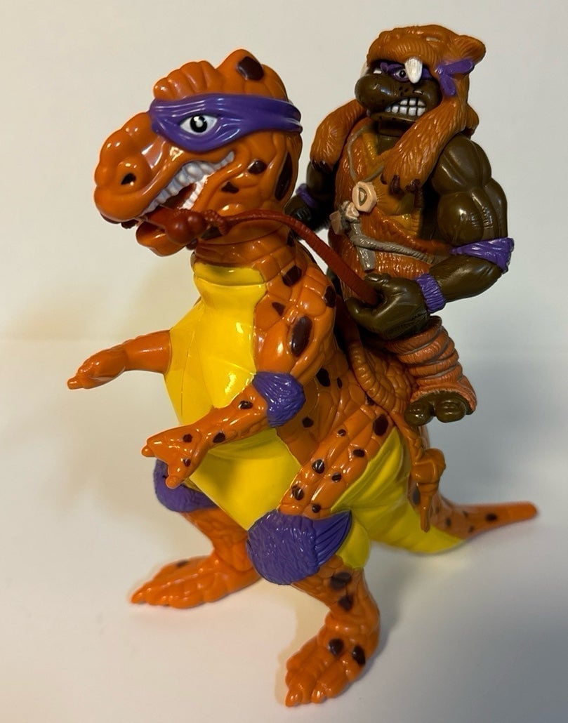 Rare 1993 TMNT Cave Don & Trippy Tyrannosaurus Vintage 99.9% Complete