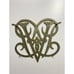 Large Vintage Brass Trivet Metal Pot Holder by Virginia Metalcrafters