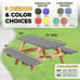 3 Pcs Set Vinyl Fitted Picnic Table Cover with Bench Covers and Bag