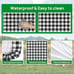 3 Pcs Set Vinyl Fitted Picnic Table Cover with Bench Covers and Bag