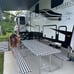 3 Pcs Set Vinyl Fitted Picnic Table Cover with Bench Covers and Bag