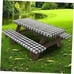 3 Pcs Set Vinyl Fitted Picnic Table Cover with Bench Covers and Bag