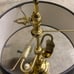 Baldwin Brass Serpentine Bouillotte Two Arm Candlestick Lamp with shade
