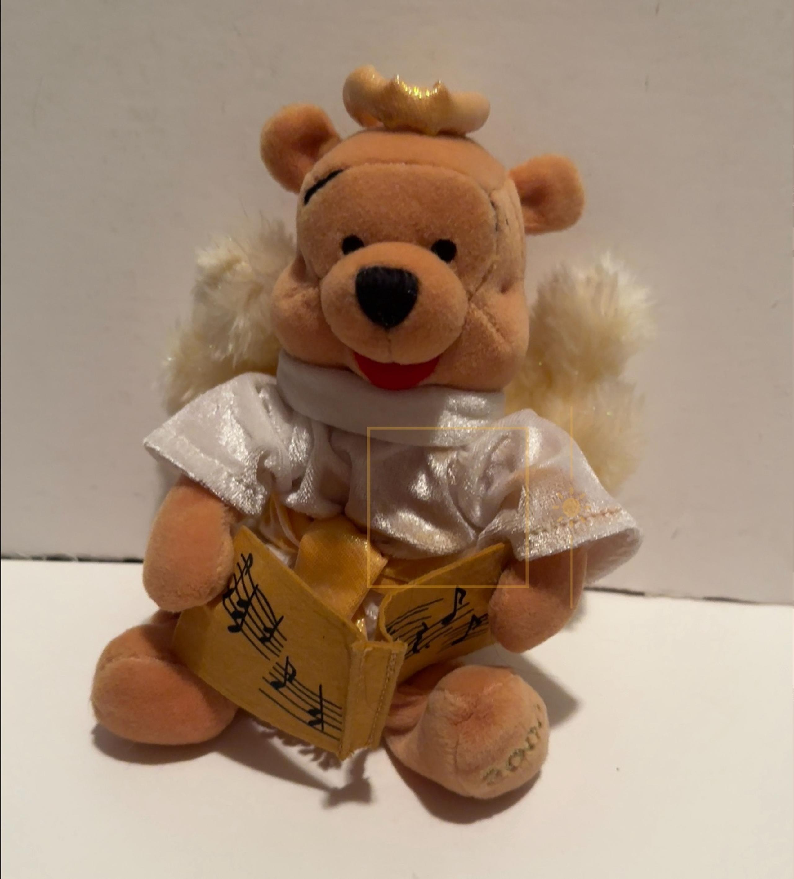 Disney’s Winnie the Pooh Choir Angel Mini Bean Bag 8" Plush With Wings And Halo
