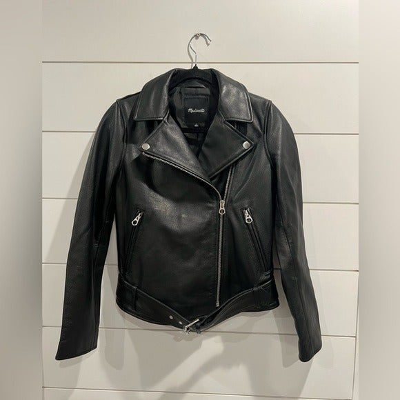 NWOT Madewell black ultimate leather jacket