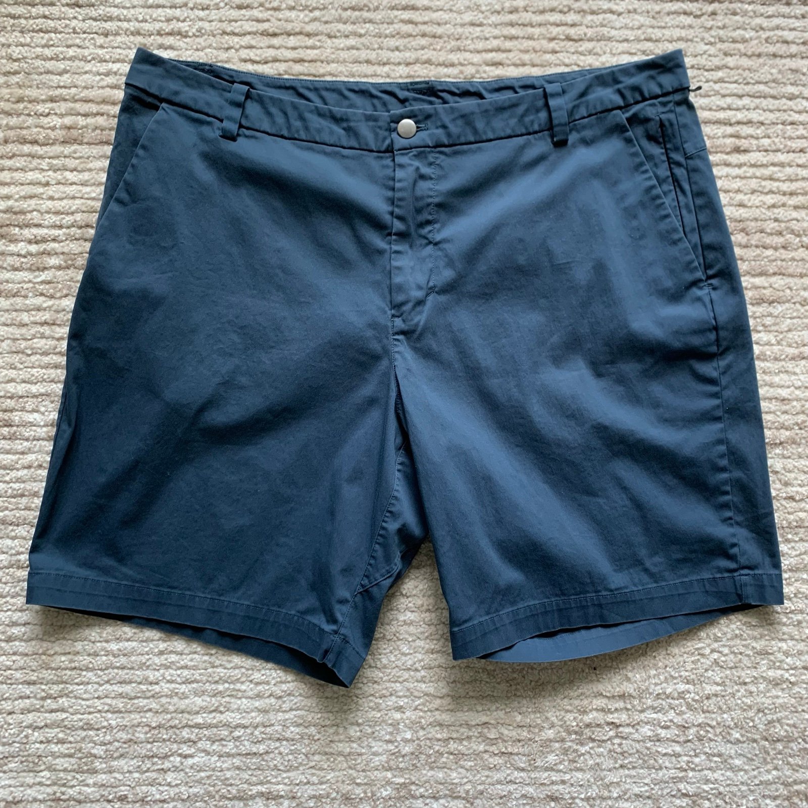 Lululemon Commission Slim Chino Shorts 9” Mach Blue Size 38