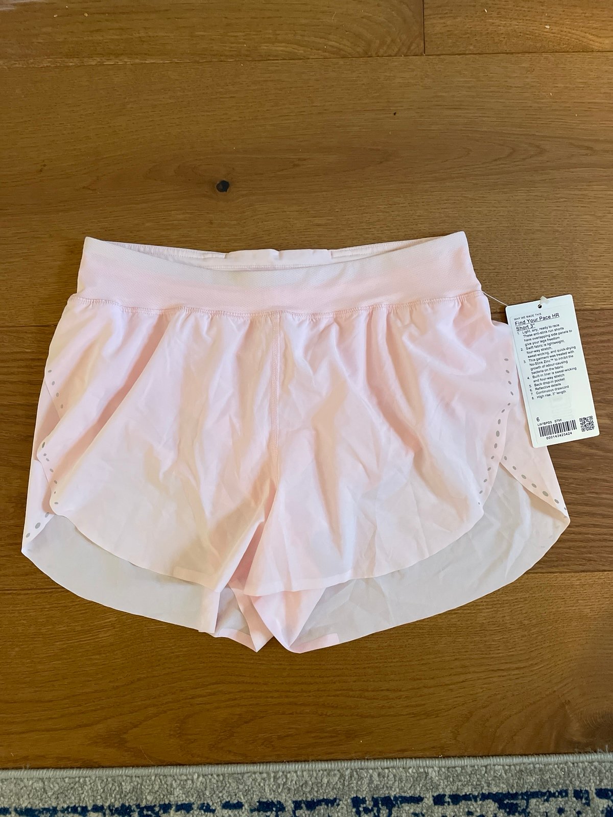 Lululemon Find Your Pace short 3” Strawberry Milkshake