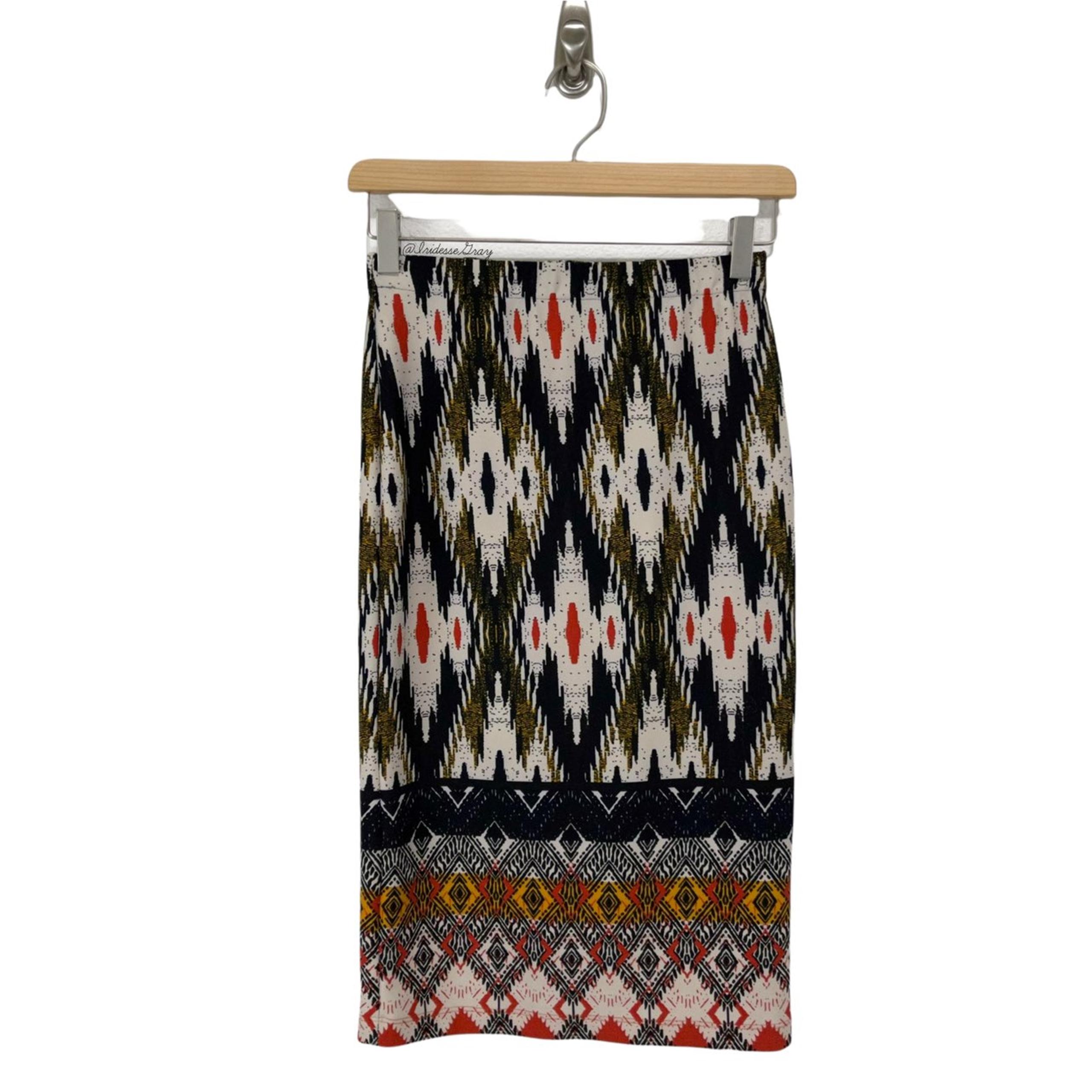 Anthropologie- Ikat Pencil Skirt Size XS