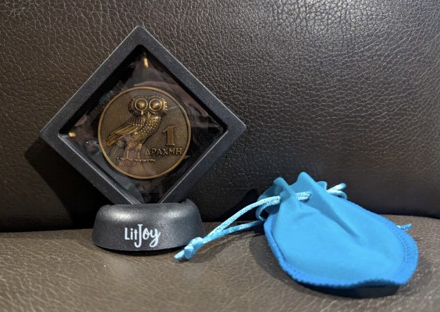 Litjoy Crate Book Box Percy Jackson Double Side Coin and Case