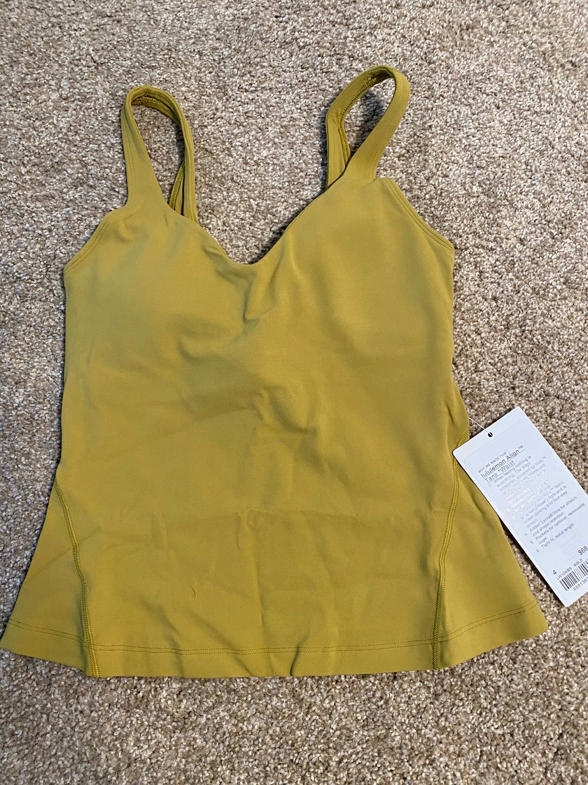 Lululemon Align Waist-Length Tank Auric Gold 4