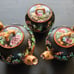 Rare 19th Century Teapots with Crabstock Handle & Spout (Set of 3)
