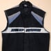 Harley-Davidson Men’s Embroidered Spell Out Distressed Armholes Button-Up Vest