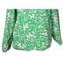 Draper James X Lands End Pullover Size 6-8 Small Green White Floral Snap Neck