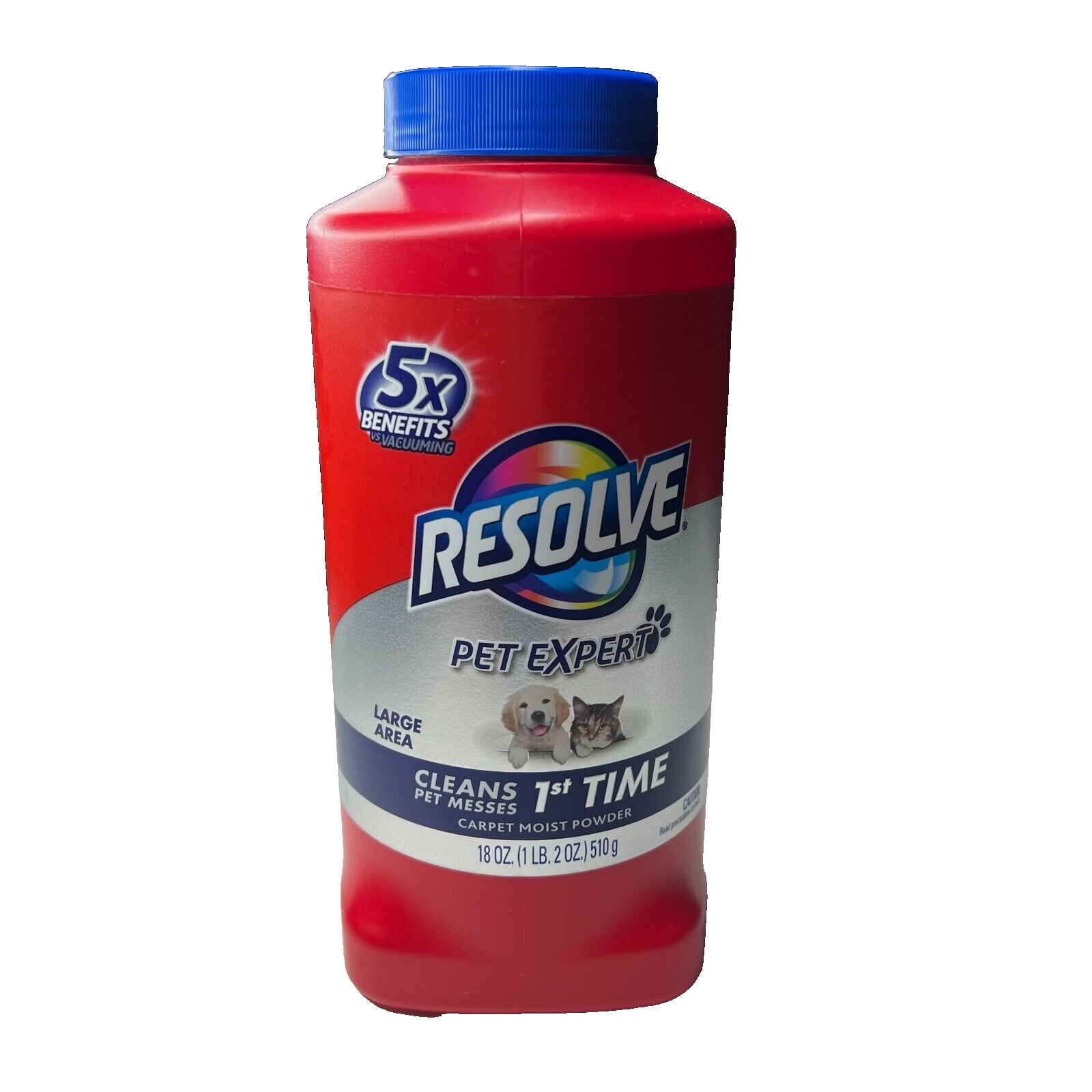 Resolve Pet Expert Carpet Moist Powder Large Area 18 Oz Open Box