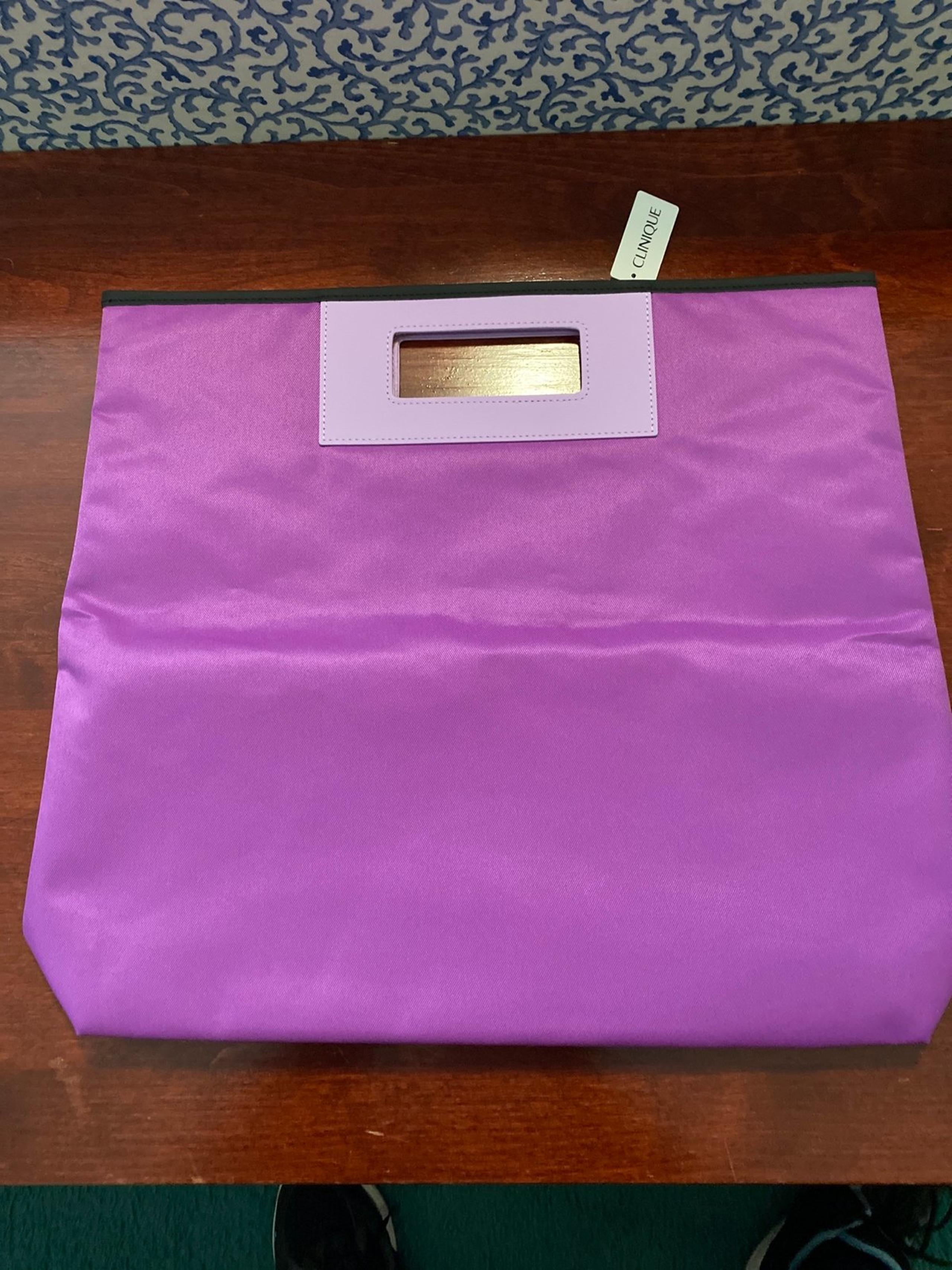 Large Purple Clinique Tote