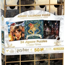 Harry Potter Advent Calendar Puzzle Set 24 Jigsaw Puzzles / 50 Pieces Each 5 x5