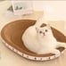 1pc Durable Polyester Cat Scratching Post with Basin Tray - Anti-Theft One-Piece