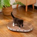 1pc Durable Polyester Cat Scratching Post with Basin Tray - Anti-Theft One-Piece