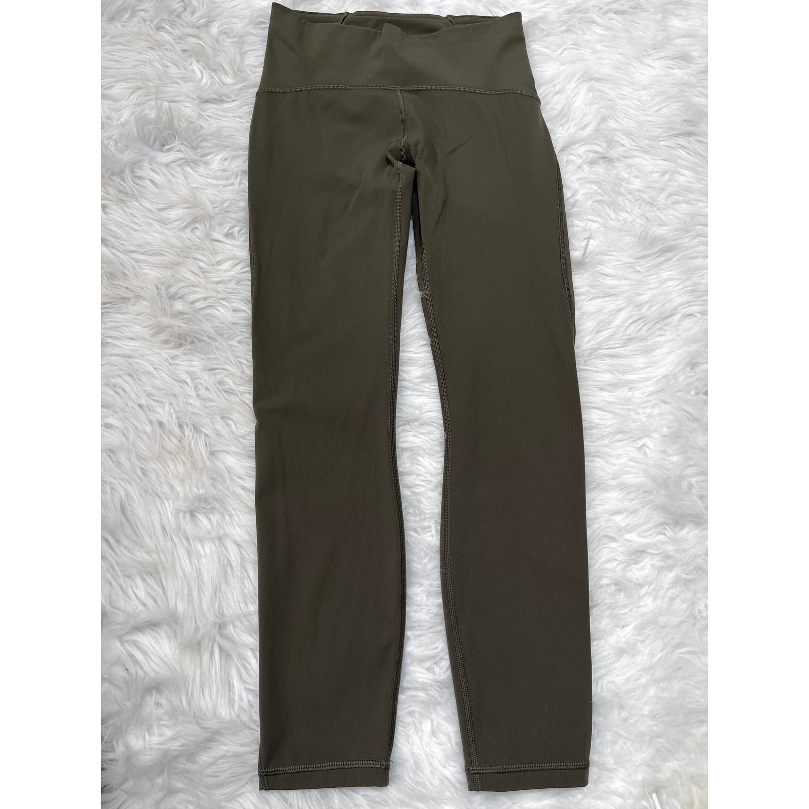 Lulemon Train Times 7/8 Pant 25 Dark Olive Luxtreme Hi Rise