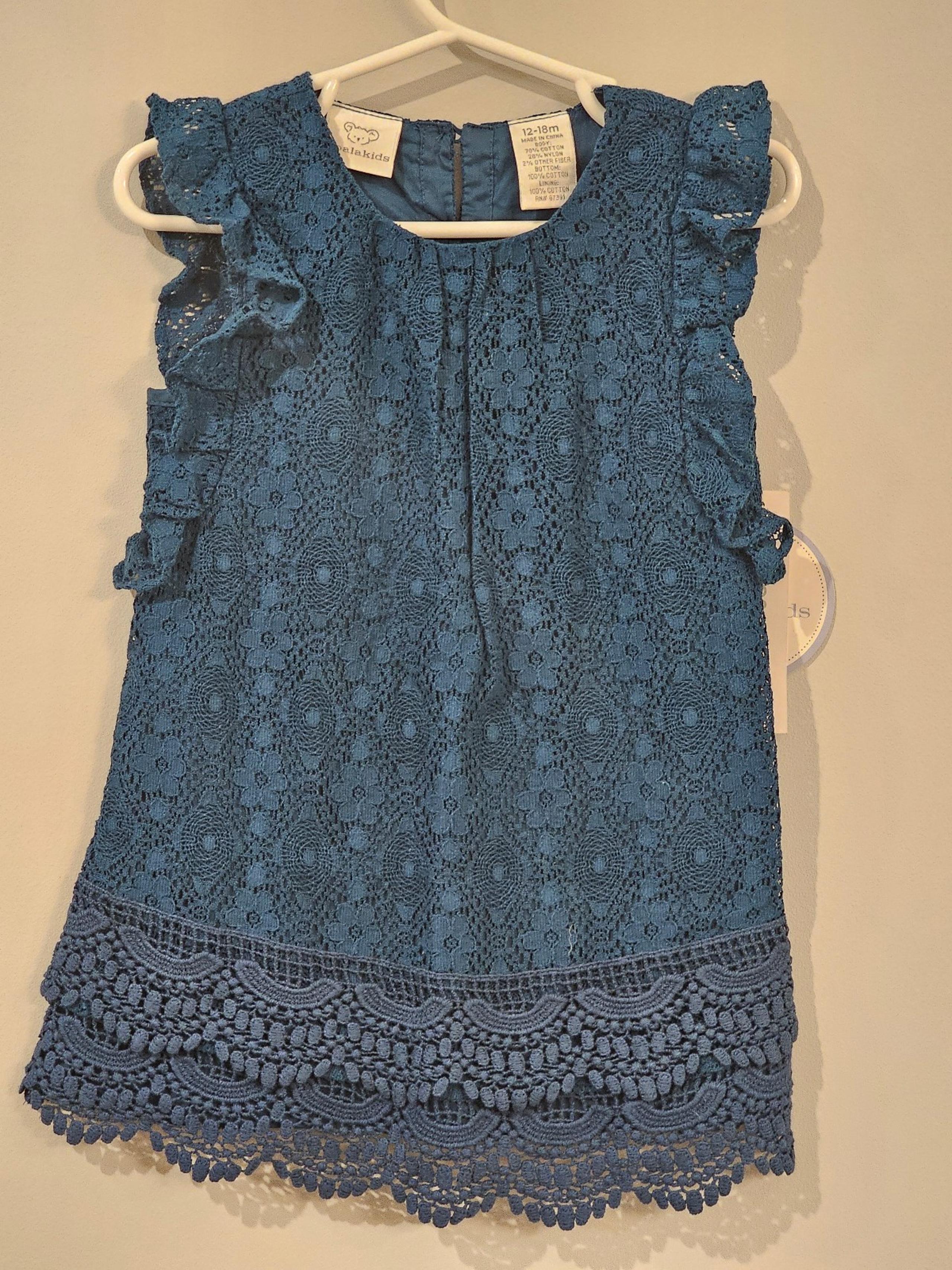 Girls Green Lace Dress 12-18 Months *READ DESCRIPTION*