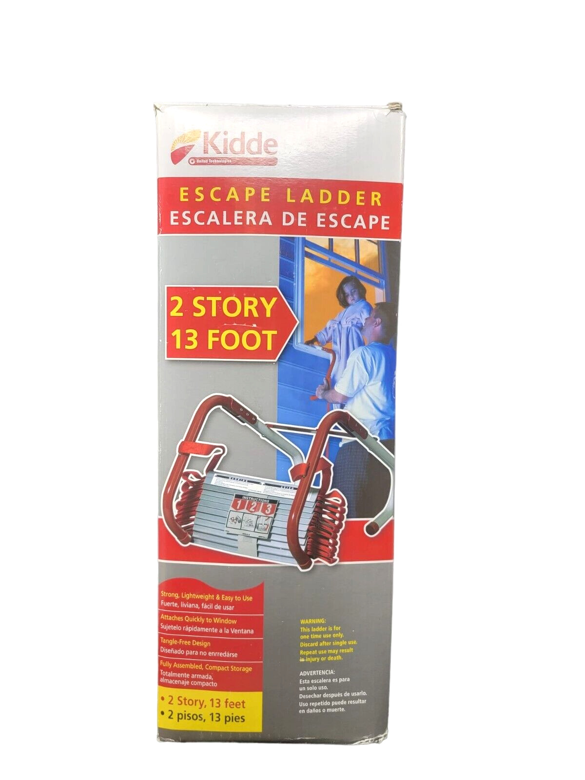Portable Emergency Fire Escape Ladder Rope Metal Life Home Window 2 Story Safety
