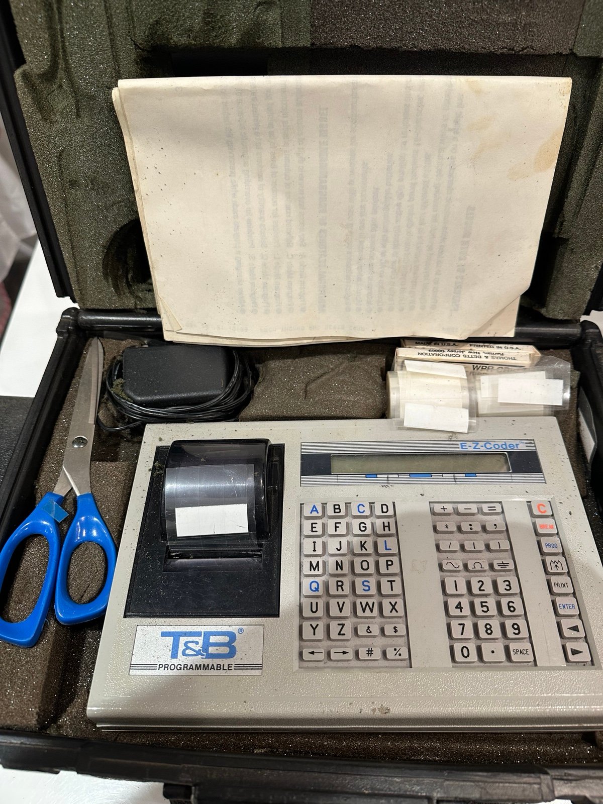 Thomas & Betts E-Z-Coder Wire Marker Printer, Wd-25P