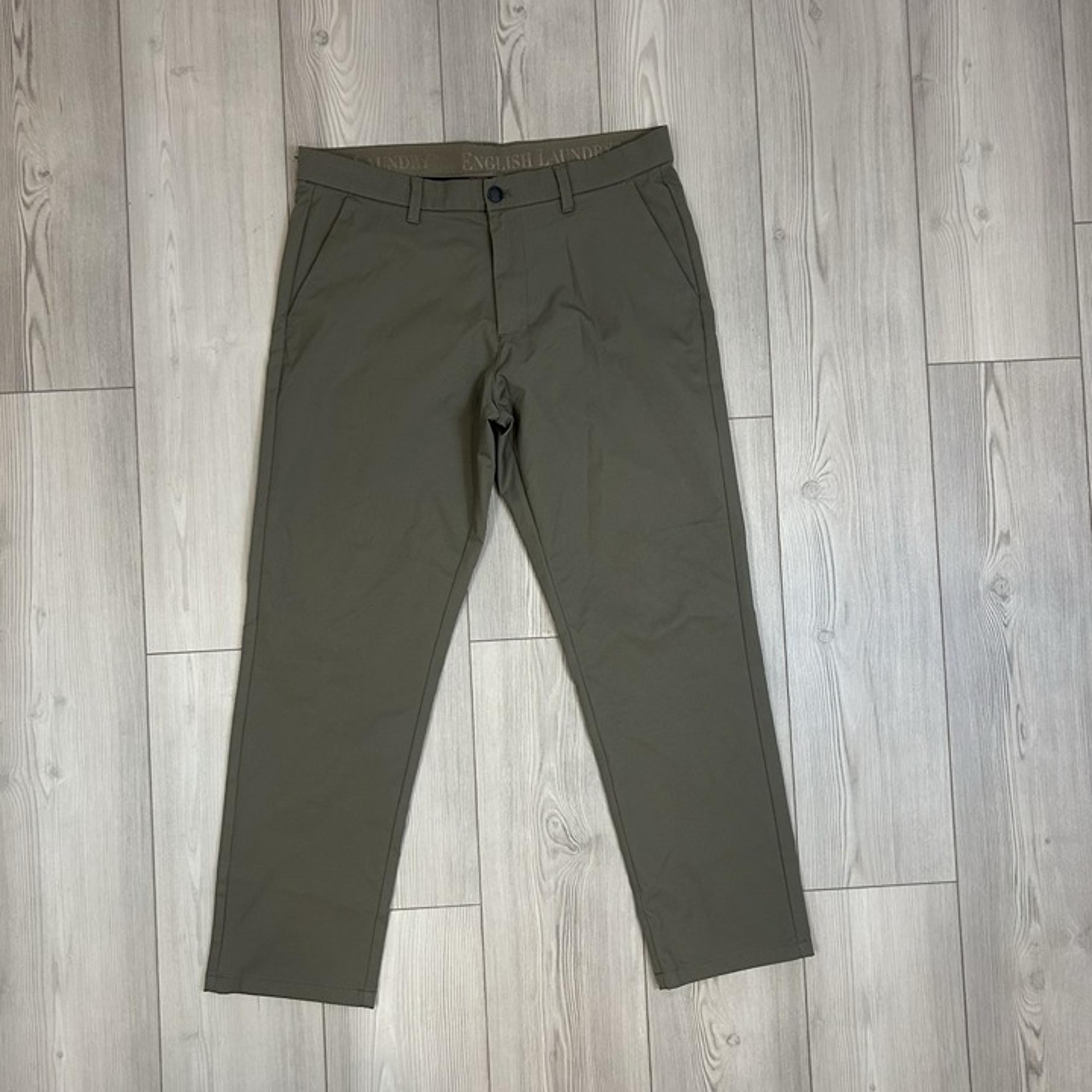 English Laundry Men's Flat Front Chino Pant Size 34x30 Brown