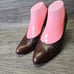Vintage Ralph Lauren Womens 8.5 Wing Tip Leather Classic Pumps Heels Old Money