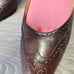 Vintage Ralph Lauren Womens 8.5 Wing Tip Leather Classic Pumps Heels Old Money