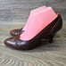 Vintage Ralph Lauren Womens 8.5 Wing Tip Leather Classic Pumps Heels Old Money