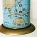 1965 Western Union Time O Rama World Time Zone Perpetual Map Pen Holder Vintage