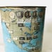 1965 Western Union Time O Rama World Time Zone Perpetual Map Pen Holder Vintage