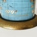 1965 Western Union Time O Rama World Time Zone Perpetual Map Pen Holder Vintage