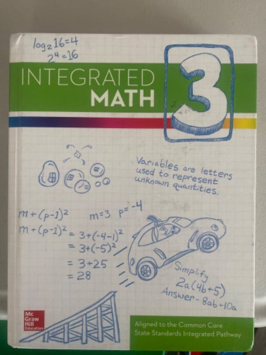 Integrated Math 3 Hardcover Textbook McGraw Hill