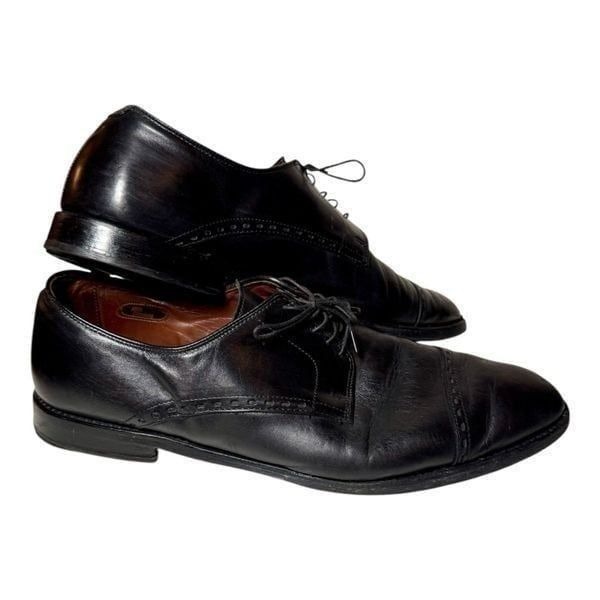 ALLEN EDMONDS MADISON AVE Dress Shoes Cap Toe Derby Black Leather Men’s 15D