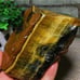 Natural polished healing tiger's-eye raw rock gemstone