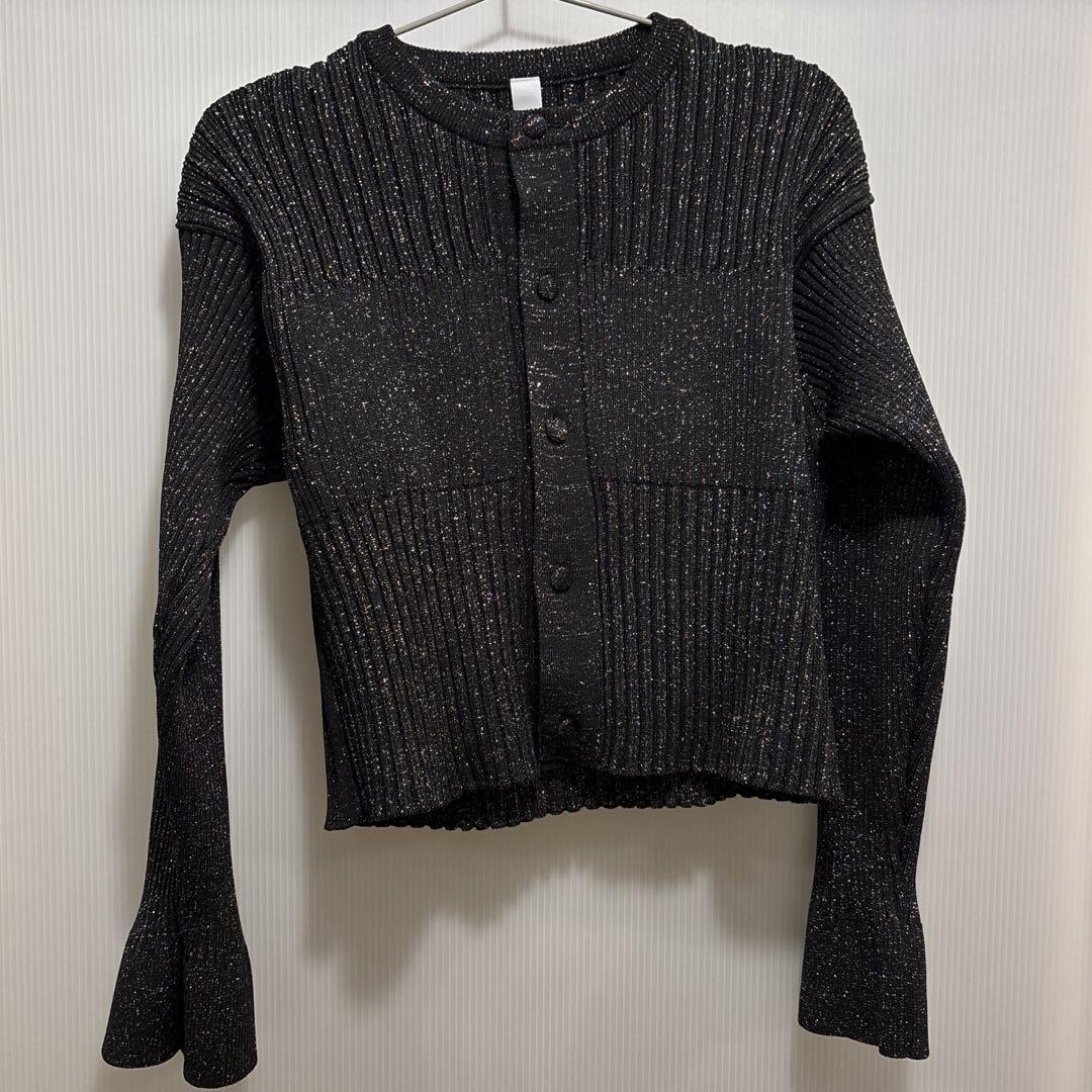 ブランド品 通販サイト CFCL GLITTER CARDIGAN SHIRT COLLARLESS トップス