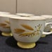Vintage Century Service Co Alliance Ohio Autumn Gold Cups set of 6