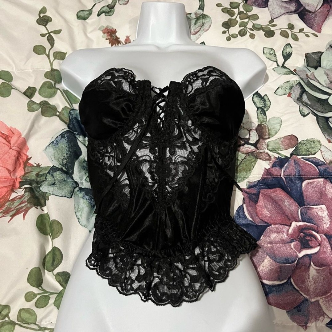 Victoria’s Secret lingerie semi see-through corset top