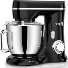 Electric Stand Mixer, 5Quarts, Dough Hook, Flat Beater, Wire Whisk Attachments,