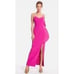 ONE33 Social The Mercer Pink Adjustable Spaghetti Strapless Gown Hot Pink 6 NWT